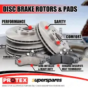Front + Rear Protex Disc Brake Rotors Brake Pads for Chevrolet Camaro V8 10-10