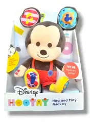 Disney Hooyay Hug and Play Mickey Plush* 20242*Interactive*Multi Textured*