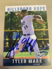 TYLER MARK 2015 Signed HILLSBORO HOPS Team CARD