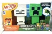 Nerf Minecraft Creeper & Skeleton Mob Pack Blaster Two Pack HTF NEW
