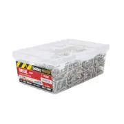 Buildex 8 - 18 x 30mm Zinc Plated Countersunk Ribbed Head Metal Tek Screws - 1000 Pack