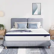 [Avenco] King Mattress, 14 Inch King Mattresses in a Box, Hybrid King Size Mattresses with Comfort Foam and Pocket Coils for Pressure Relief & Motion Isolation
