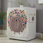 Cartoon Cotton Linen Drum Roller Washing Machine Dust Cover - 83x60x60cm Size
