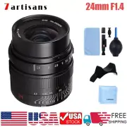7artisans 24mm F1.4 Manual Foucs Lens For Sony E /Fuji X /Nikon Z /M43/Canon