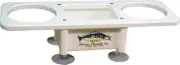 Deep Blue SB2 Double Drink Holder W/Center Storage Box Suction Cups