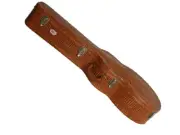 Xtreme Jumbo Case Brown Croc Vinyl Super Plush Lining Stitched Hand