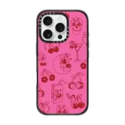 iPhone 16 Pro Impact Case Cherry Tattoo Flash