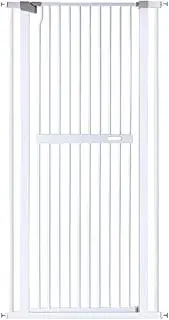 riin Extra Tall 150cm Pet Security Gate Metal Safety Guard Tension Pressure Mounted for Dog Cat Kitten Adjustable Width Range 76cm-82cm Largest Gap Between Bars 42mm Model 150MAIN