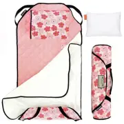 Tot Cot Kids Nap Mat - Toddler Preschool Daycare Bedding Cover with Blanket a...
