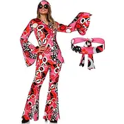 Hippie Retro Vintage 1960s Hippie 1970s Headband Shirt Bell Bottom Pants Women's Costume Vintage Cosplay Party / Evening Carnival Masquerade Long Sleeve Shirt