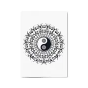 Yin Yang Mandala Calming Yoga Buddist Wall Art #4