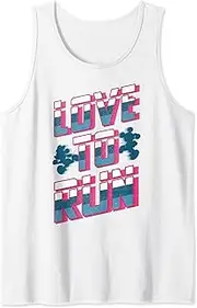 [Disney] Mickey And Friends Mickey And Minnie Love To Run Tank Top