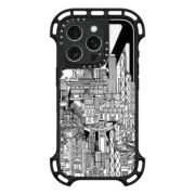 iPhone 16 Pro Ultra Bounce Case MagSafe Compatible Hong Kong toile de jouy transparent