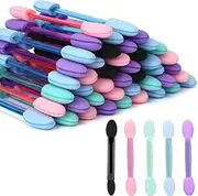 50 Pcs Disposable Double Head Eyeshadow Sponge Brushes Eyeshadow Applicators Dual Sides Eye Shadow Sponge Applicators Eyeshadow Brushes Makeup Applicator Cosmetic Tool(Multicolor)
