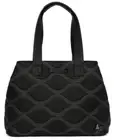 Lug Tempo Matte Luxe Vegan Leather Black w/ Ice Pop Stitch Large Tote - NWT