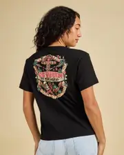 [The Mad Hueys] The Mad Hueys Women's The Tiki Captain T-Shirt in Black Size XL XL Black