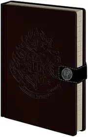 Harry Potter Writing Hogwarts Crests A5 Premium Notebook, (SR72394)