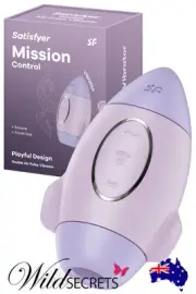 NEW Satisfyer Mission Control 3.9 inch Air Pulse Clitoral Vibrator, Sex Toy