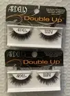 Lot o 2 Ardell Double Up Eyelashes Layered Double Demi W Wispies Black False NEW