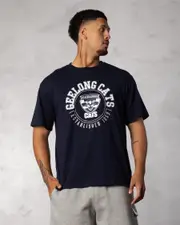 [AFL] AFL Men's Geelong Cats Supporter T-Shirt in Navy Size XL XL Navy