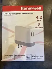 Honeywell UC540 4.2 Amp Dual USB AC Charging Adapter (Gray)
