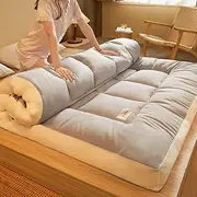 Mattresses Tatami Futon Mattresses Feather Velvet Floor Mattress Japanese Sleeping Floor Mat Mattress Topper Rollaway Bed(150 * 200cm)