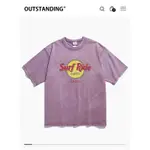 韓國潮牌 OUTSTANDING CO. LIFE IS TEE SURF RIDE TEE_PURPLE