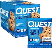 Quest Nutrition Chocolate Chip Protein Cookie, Keto Friendly, High Protein, Low Carb, 12 Count