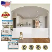 Space-Saving Retractable Baby & Dog Gate - 90-Inch Mesh Barrier for Large Areas