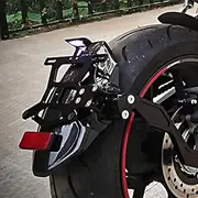 Motorbike For Honda CB650R CBR650R CB CBR 650 R 2019 2020 2021 2022 2023 Real Carbon Fiber Rear Fender Mudguard Splash Guard License Plate LED Light
