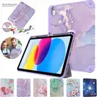 For iPad 9th 8th 7th Gen 10.2" 2021 PU Case Smart Stand Cover With Pencil Holder