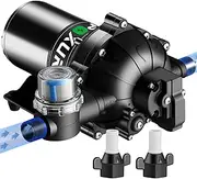 POXURIO 7GPM RV Water Pump, 70PSI 12V DC Fresh Water Pump, Self-Priming Diaphragm Water Pump with Pressure Switch and Filter for RV, Garden, Yacht, Camping