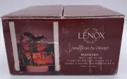 Lenox Madeira Non-Lead Crysal Set Of 4 Whiskey Glass 16 Ounces Break Resistant