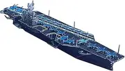Simulation Ship Model 1:1500 Metal USS Roosevelt Aircraft Carrier CVN-71 Unassembled Model