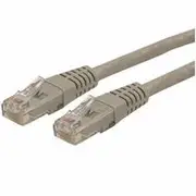 StarTech 15m Cat6 Gigabit Molded RJ45 UTP Patch Cable (M/M), Grey - C6PAT15MGR