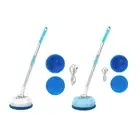 Electric Mop Wet Dry Cleaner Long Handle Polisher for Window Doors Bathroom