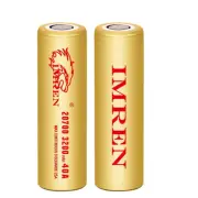 [USA Direct] 200Pcs IMREN 40A High Power 20700 Battery 3200mah 3.7V Rechargeable Lithium-ion Cells Flashlights RC Toys H