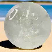 SALE! Natural Clear Quartz Sphere 1,628 grams | Amplify Your Energy with Pure Cl