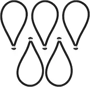 Milisten 5Pcs Bungee Cord Straps Replacement Elastic Ropes for Tents Canopies Tarps and Outdoor Activities Long Lightweight and Easy to Carry