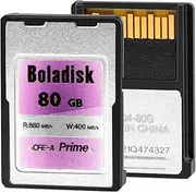 CFexpress Type A Memory Card, Professional CFE Type A, up to 880MB/s Read & 900MB/s Write Speed, for 4K/8K RAW Video/Photo, Compatible with Sony Alpha Sony FX Cameras, Woomer Boladisk 80G