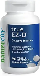 True-EZ-D Non-GMO Digestive Enzymes Supplement Amylase Lipase Lactase Maltase