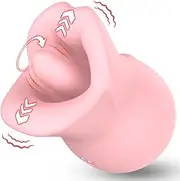 Vibrator Adult Sex Toys for Women, 3IN1 Silicone Mouth Tongue Clitoral Vibrator Sex Toy with 10 Licking Biting & Vibrating Modes, Anal Clit Nipple Female Couples Sex Toys