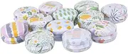 Baluue 12pcs Box Cartoon Design Mini Jar for Candle Tins Portable Lipstick Storage Jar Sealed Dispenser