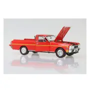 DDA 1:24 Scale 1970 XW GTHO Ford Falcon Ute 351 T-Bar Auto Red Model Collectible
