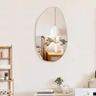 Irregular Wall Mirror Asymmetrical Mirror Frameless Mirror for Bathroom Livin...
