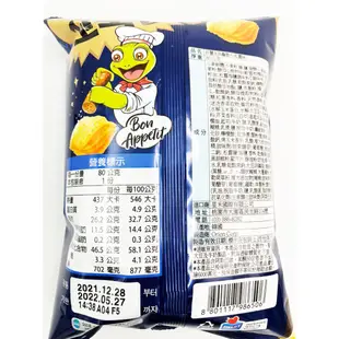 好麗友 烏龜玉米濃湯味 麻辣風味 海苔味 80g【零食圈】韓國烏龜餅乾 ORION 烏龜玉米脆餅 零食