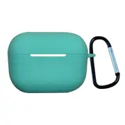 For AirPods Pro 1st Gen Case, Protective Silicone Cover, Snap Hook, Mint Green