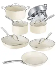 Gotham Steel 12pc Ultra Nonstick Ceramic Cookware Set with Stay Cool Handles
