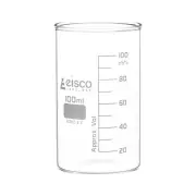 Beaker, 100mL - Tall Form, No Spout - Borosilicate Glass - Eisco Labs
