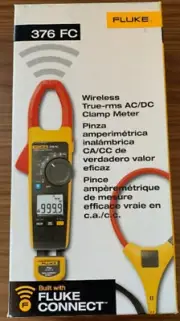 Fluke 376 FC True-RMS AC/DC Volt Ohm Amp Clamp Meter WIFI Connection With iFlex
